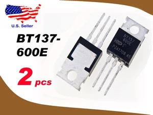 BT137-600E (2 pcs) 600V 8A TO-220 TRIAC - Picture 1 of 1