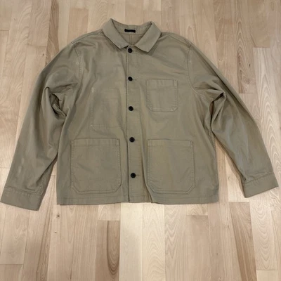 Old Navy Men’s 2XL TTG Tan Beige Chore Jacket Coat Workwear Utility Coat Canvas - Image 1 of 4