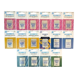 Lot 16 Packs Schmetz Sewing Machine 80 Needles | Universal Embroidery Quilting - Picture 1 of 6