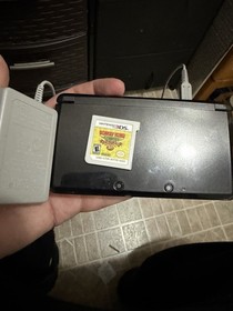 Nintendo 3DS Cosmo Black CTR-001 With Charger And Game NO STYLUS