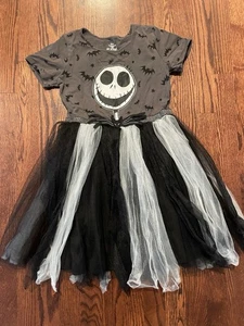 The Nightmare Before Christmas Girl's Large 10/12 Jack Skellington Tutu Dress - Picture 1 of 5