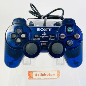 OCEAN BLUE CLEAR Dual Shock 2 Controller Official Sony PS2 SCPH-10010 DUALSHOCK - Picture 1 of 12