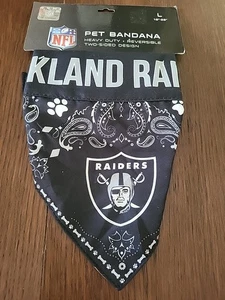 Oakland Raiders Hunde Bandana Größe L  - Bild 1 von 8