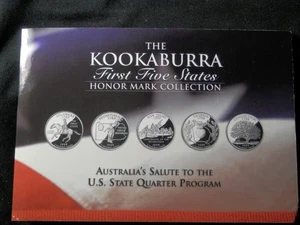 The KOOKABURRA First Five States Honor Mark Collection includes 2oz. Australian - Picture 1 of 3