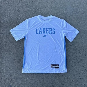 NIKE LA Lakers Shooting Shirt Medium Herren weiß blau Classic Edition Team Issue - Bild 1 von 8