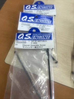 O.S. Engines 23325320 Silencer Assembly Screw for 32F 35-40FP 40LA #E-3030 - Image 1 of 3