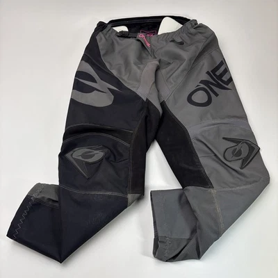 O’Neal Racing Element Women’s Pants Size 9/10 MX Motocross Enjoy Ride Black/Gray - Изображение 1 из 4