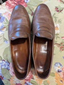 Allen Edmonds Lake Forest Penny Loafers Men's Slip On Shoes Size 11 D Brown - Picture 1 of 9