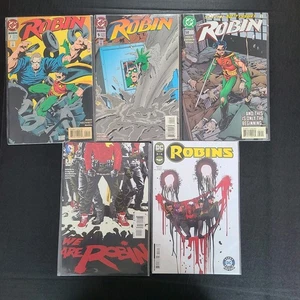 Vintage Lot of 5 DC Comics ROBIN #2, #5, #5, We Are Robin, Robins Mix Lot - Picture 1 of 12