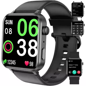 Smart Watch Bluetooth Call/Dial ，Blood Oxygen Heart Rate Sleep Fitness Tracker - Picture 1 of 14