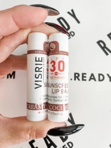 Lip Balm with Sunscreen SPF30 NEW Creamy Coconut 2 Tubes - Picture 1 of 1