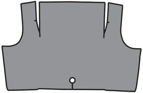 Tapete porta-malas de vinil 1967-1968 Mercury Cougar Coupe 1 peça - Imagem 1 de 1