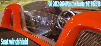 PARA Porsche Boxster 981 982 718 2012-2024 Asiento Transparente Parabrisas Retorno Placa de Aire Foto 1 de 4