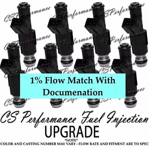 1% Flow Match Bosch UPGRADE Fuel Injectors (8) For 96-00 7.4 454 GM 2500 3500 - Picture 1 of 1