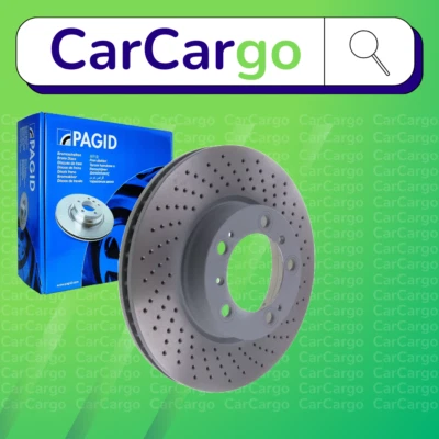 Discos de freno delanteros perforados ventilados Pagid Porsche Cayman 2.7 2006-2009 318 mm Foto 1 de 4