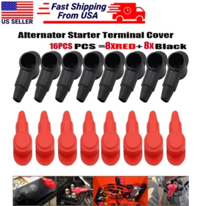 16X Battery LUG & RING Terminal Post Stud Boot Cover 10-2AWG Wire Terminal Cover - Picture 1 of 10