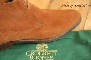 Crockett & Jones Milton Brown Suede Chukka Boots Shoes Men's UK 6 E US 7 EU 40 - Picture 1 of 12