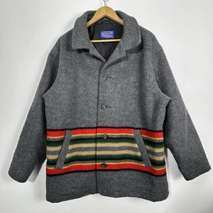 Chaqueta de Lana Azteca Nativa Americana RARA PENDLETON De Colección Alta Calidad Ropa Occidental XL - Imagen 1 de 13