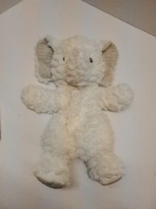 Mary Meyer BABY WHITE ELEPHANT Plush Gray Floppy Ruffles Texture - Picture 1 of 10