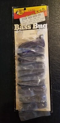 Vintage 1984 Bass Pro 3/8 Oz Uncle Bucks Bass Bug Jigs Dealer Display Sleeve - Изображение 1 из 4