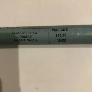 Greenfield Tap And Die Drill Bit 44238. No.503 19/32. Jobbers Straight Shank - Picture 1 of 3