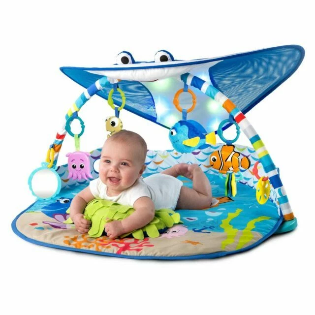 Disney Baby Mr. Ray Ocean Lights Activity Gym - Blue