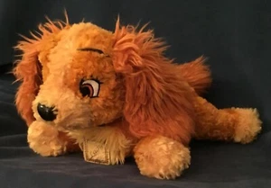 Disney Parks Lady and the Tramp Laying Down LADY Plush 14" WDW Disneyland - Picture 1 of 4