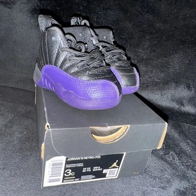 Air Jordan 12 Retro Athletic Shoes ‘Field Purple' 850000 057 - Size 3C - Image 1 of 4