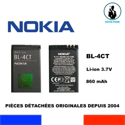 BATTERIE ORIGINALE NOKIA BL-4CT BL4CT OEM 860mAh 3,2Wh 3,7V NEW GENUINE BATTERY