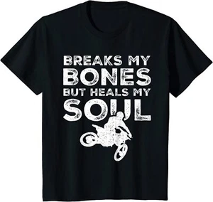 Funny Dirt Bike Rider MX Motocross Dirt Biking Youth Unisex T-shirt - Picture 1 of 4