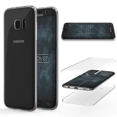 Cover per Samsung Galaxy S7 Edge custodia copertura 360° tpu trasparente touch - Immagine 1 di 3