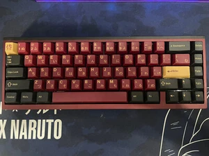 Custom 65% Mechanical Keyboard | Mode65 | GMK Red Samurai | Lubed Zakus - Picture 1 of 1