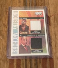 2005-06 Topps Luxury Box Industry Anchors Dual Relics Allen Iverson Jay-Z 79/99