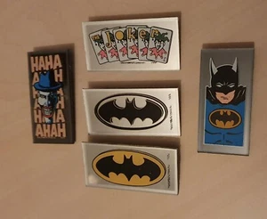 1989 DC Comics BATMAN Mirror badges pins brooches SDB The Joker Logo - Picture 1 of 7