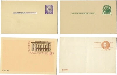 13 Unused Postcards Jefferson UX27 8+8 Sam Adams UY24 Official UZ2 + more - Image 1 of 3