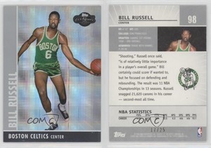 2008-09 Topps Co-Signers Silver Hyper /25 Bill Russell #98 HOF