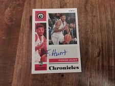 2021-22 Panini Chronicles Draft Picks Rookie Signatures Feron Hunt Auto