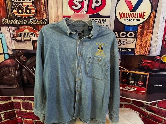 North Carolina A&T Aggies Twin City Alumni Chapter Vintage Denim Shirt Size XL - Image 1 of 4