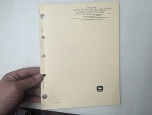 Vintage PC676 Binder John Deere Waterloo Parts Catalog Tractor B BR BO NOT Style - Picture 1 of 5