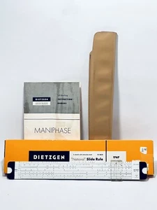 DIETZGEN NATIONAL 10 INCH SLIDE RULE NO-1767 Sheath Instruction RARE OLD VINTAGE - Picture 1 of 16