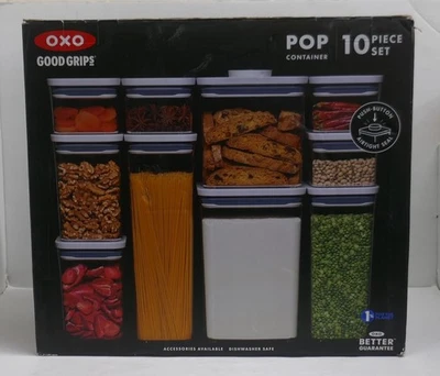 OXO 11236000 Good Grips Juego de Contenedores POP de 10 Piezas - Transparente Foto 1 de 2