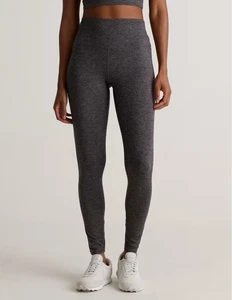 Quince High Rise Training Pocket Gray Heather Legging - Picture 1 of 5