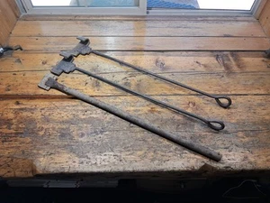Vintage Lot of 3 Branding Irons From Colorado Authentic Old West Decor Os - Picture 1 of 7