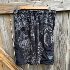 Under Armour Boys Project Rock Terry Shorts Youth Medium - Picture 1 of 8