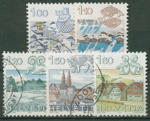 Suiza 1982 paisajes signo zodiacal sellado 1227/31 - Imagen 1 de 1