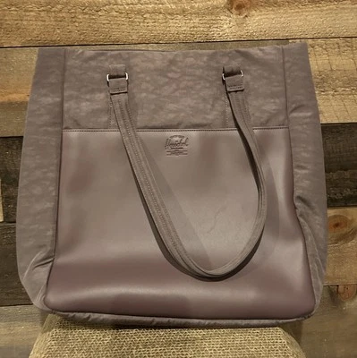 Bolso de Mano Herschel Orion Grande Rosa Ceniza Nylon Bolso de Hombro SIN Bolsa Usado en Excelente Condición Foto 1 de 4