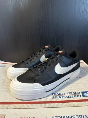 Nike Wmns Court Legacy Lift ‘Black Sail’ DM7590 001 Size 9 - Image 1 of 4