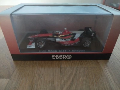 Ebbro 1/43 Honda SF14 Team Mugen 2014 #2 Nakayama Super Formula Auto Da Corsa - Immagine 1 di 2