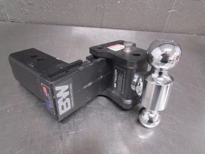 Enganches de remolque en blanco y negro montaje de bola ajustable - se adapta a receptor de 3" TS30037B - Imagen 1 de 9