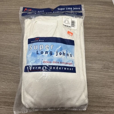 Ropa interior térmica vintage Morgan Mills Super Long Johns Big Crew para hombre 4X Foto 1 de 4